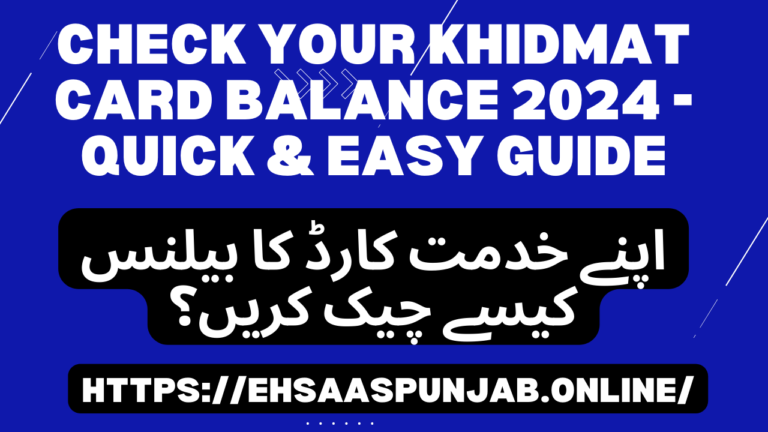 Check Your Khidmat Card Balance 2024 - Quick & Easy Guide