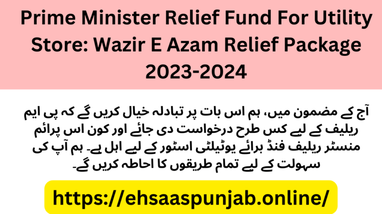 Wazir E Azam Relief Package 2023-2024