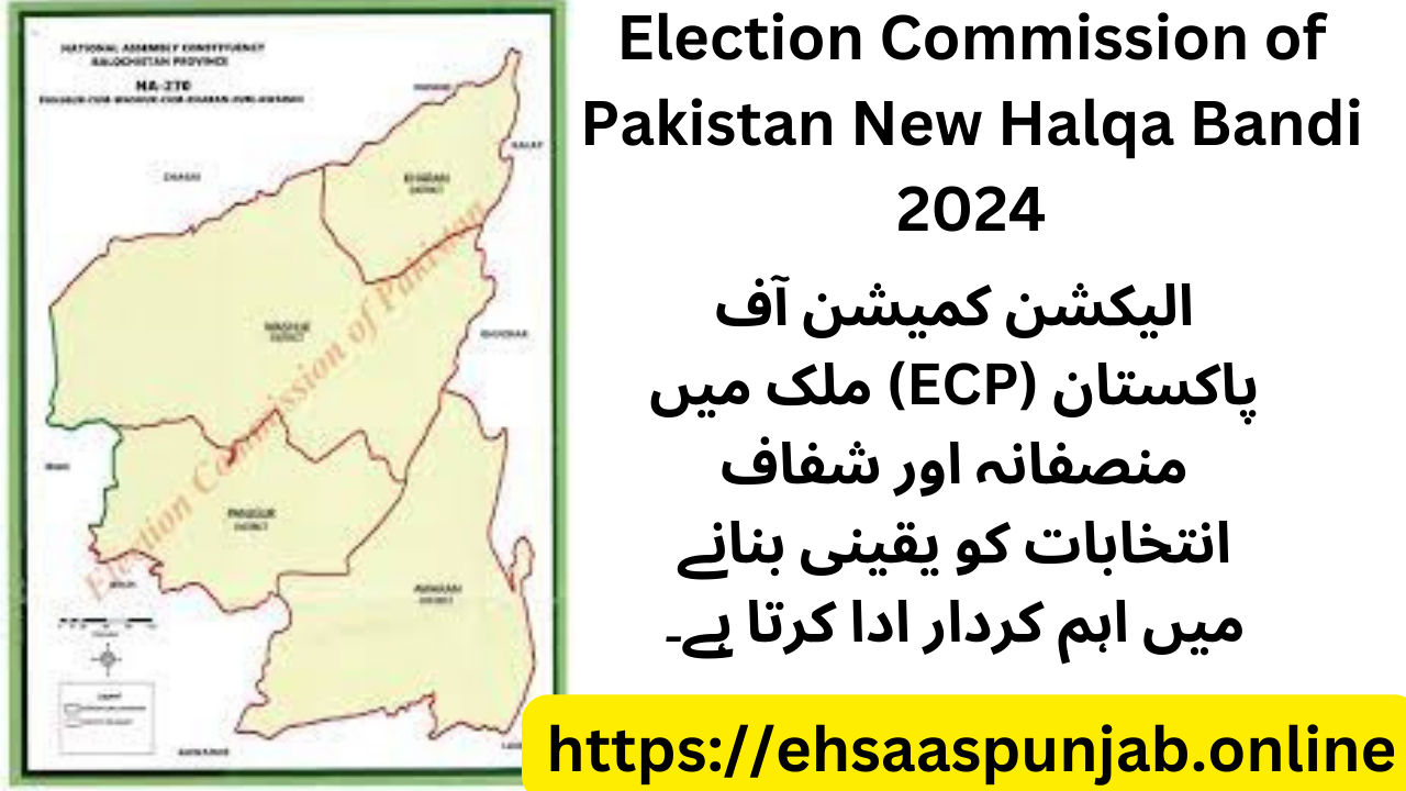 Election Commission of Pakistan New Halqa Bandi 2024